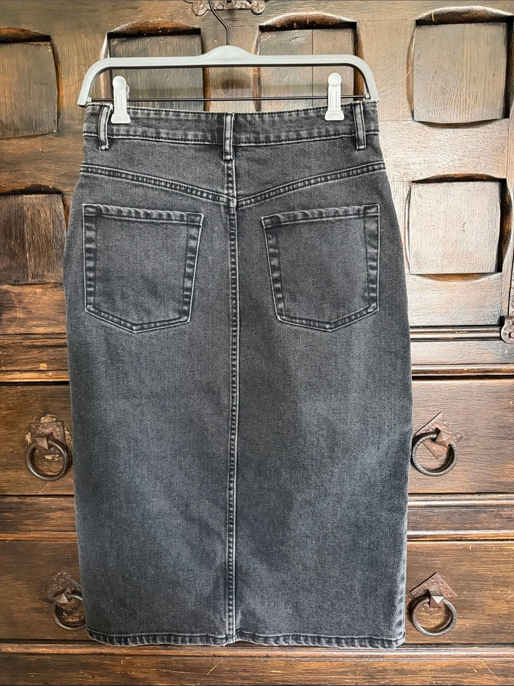 Zara Denim Pencil Skirt